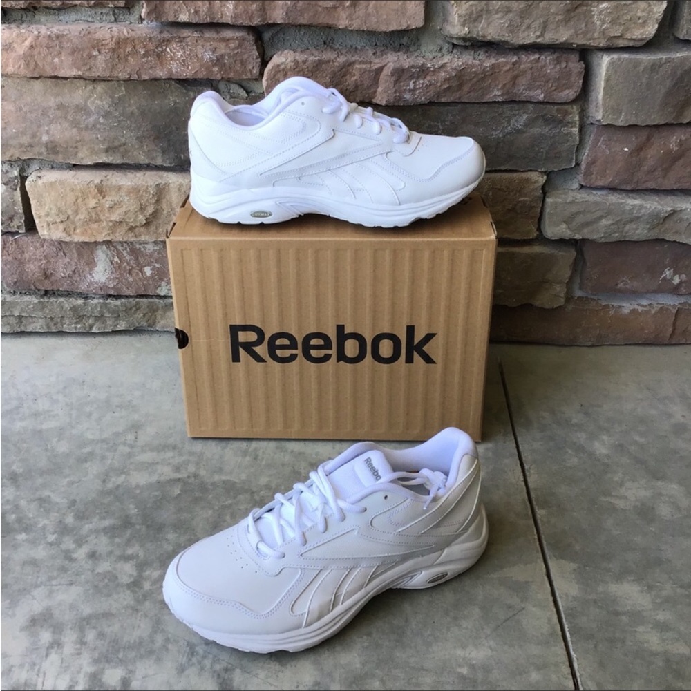 Reebok DMXMAX Men’s 9.5 Wide White Athletic Shoes